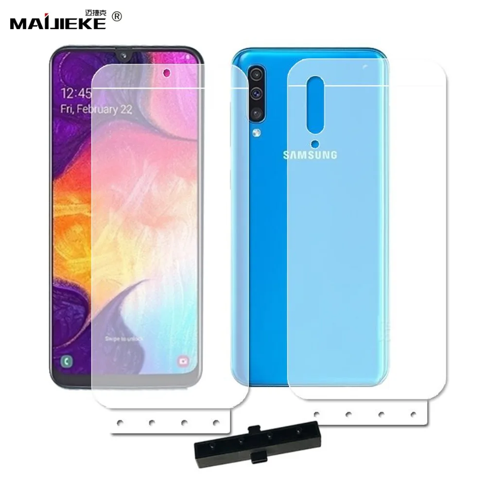 

2PCS Soft HD Front & Back Hydrogel Film For Samsung Galaxy A50 A80 A70 A60 A40 s A30 A20 A10 Full Cover Screen Protector Film