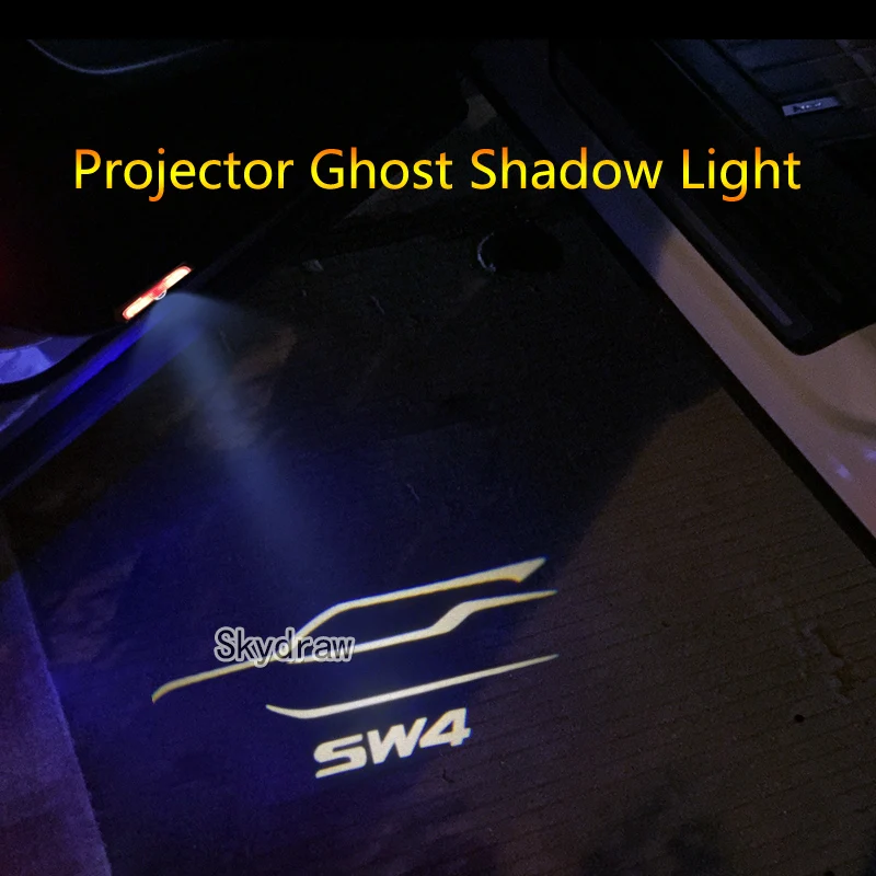

2 Piece For TOYOTA FORTUNER SW4 (2017-2019) Car LED Door Warning Light Projector Ghost Shadow Light Welcome Light