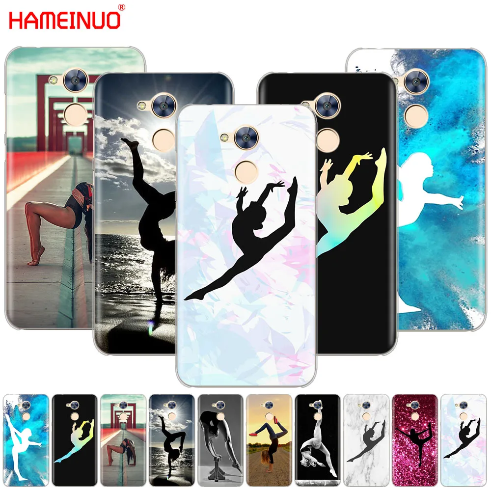 

HAMEINUO gymnastics silhouette Cover phone Case for Huawei Honor 10 V10 4A 5A 6A 7A 6C 6X 7X 8 9 LITE