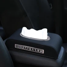 Номер телефона автомобильный парковочный номер пластина бумажная стойка автомобильный контейнер для бумажных платков полотенце салфетка держатель ткани Новое поступление