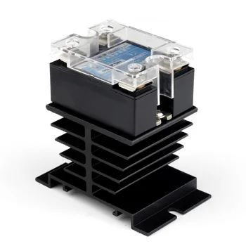 

HWEXPRESS Solid state relay 40A and Radiator 1 set Output voltage 25-480VAC Single phase voltage regulation