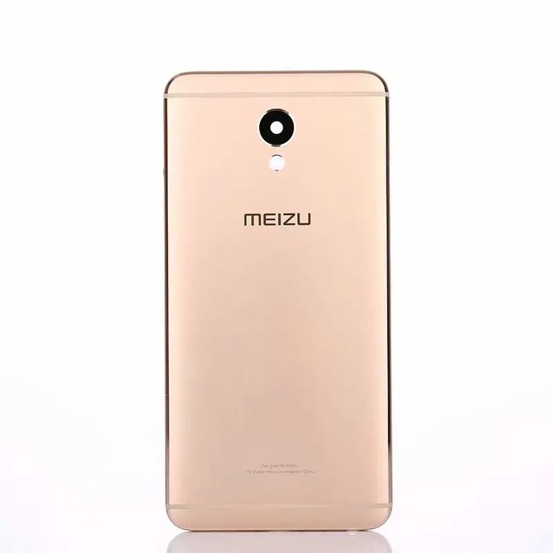 M5Note, корпус для Meizu M5 Note, металлическая задняя крышка на батарейке, запасные части для мобильного телефона, чехол с объективом камеры - Цвет: Gold