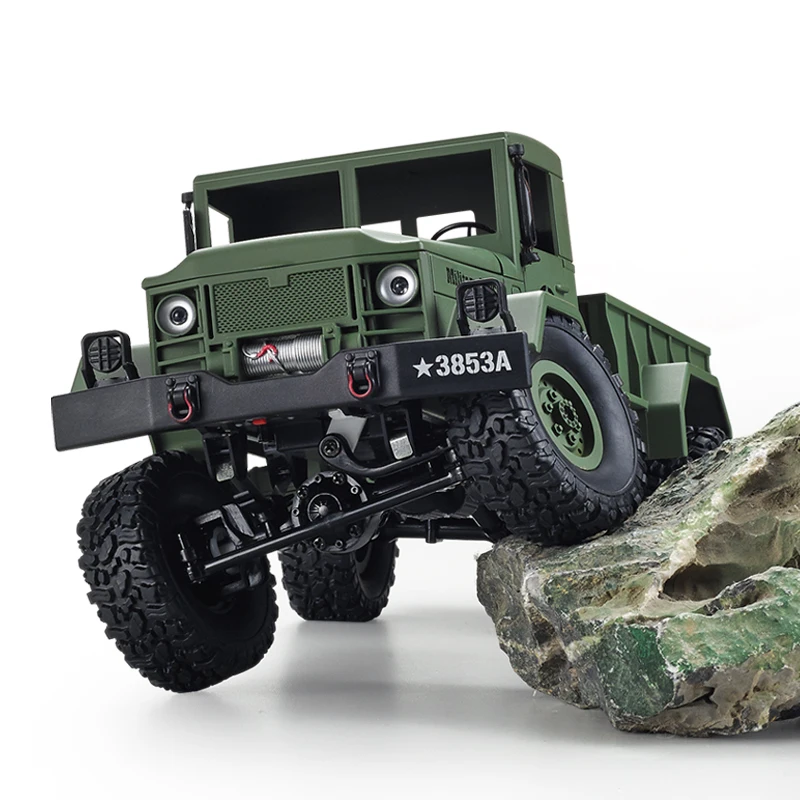HengLong RC Truck Rock Crawler US Military Transporter Off Road 4WD Tactical 2 4G Remote Control