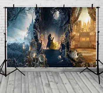 

Photography Backdrops beauty and the beast party Photo Background studio props backdrop beauty and the beast candle S-2706