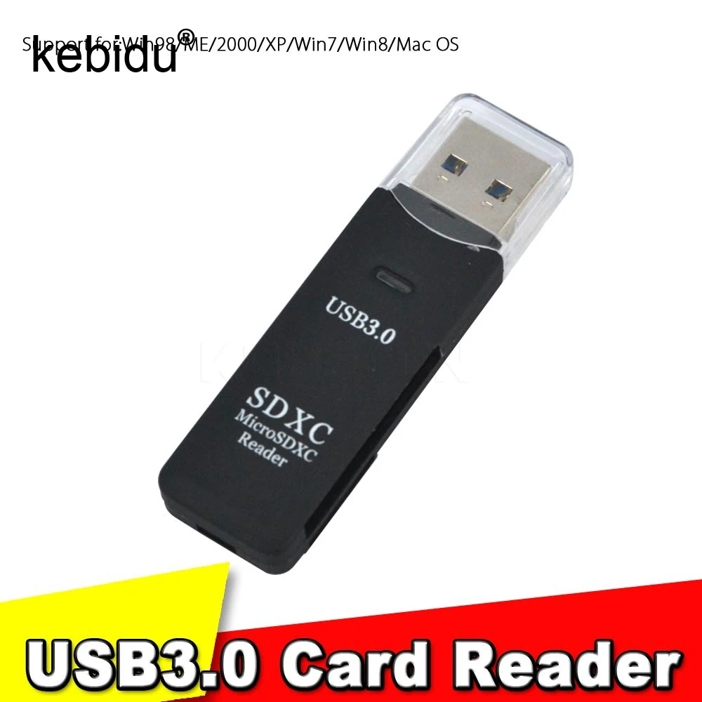 Карта памяти Kebidu Superspeed 2 в 1 USB 3 0 SDHC SDXC Micro SD SD/MicroSD/TF адаптер конвертер