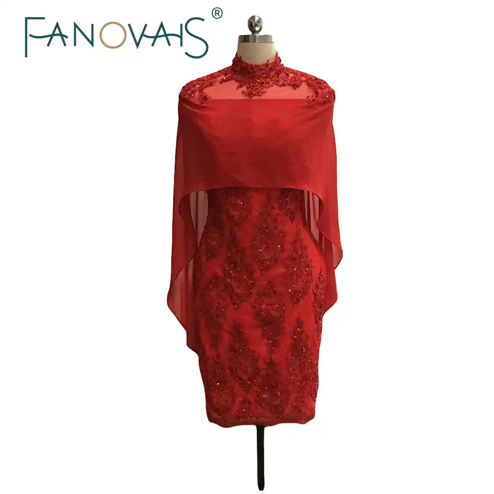 red mother of the bride