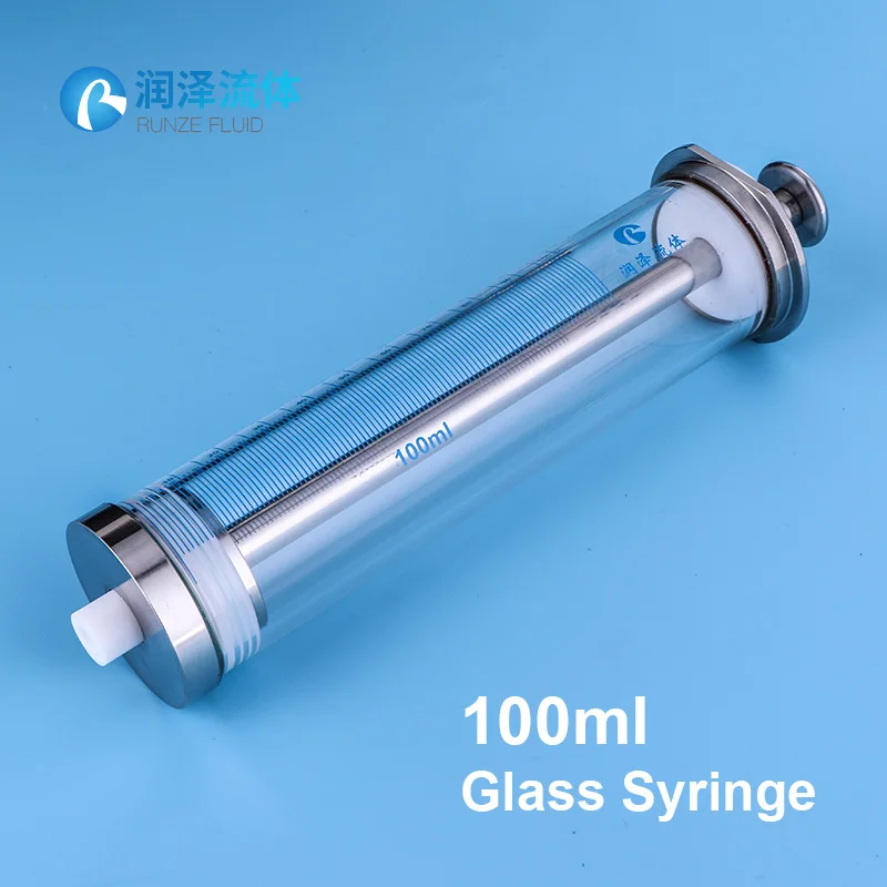 100ml large injection syringe industrial glass syringe in Instrument