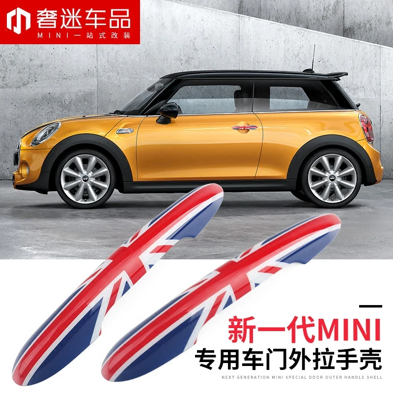 

2pccs/4pcs=1set ABS Car door exterior handle decorative shell stickers car styling for BMW MINI cooper one clubman countryman