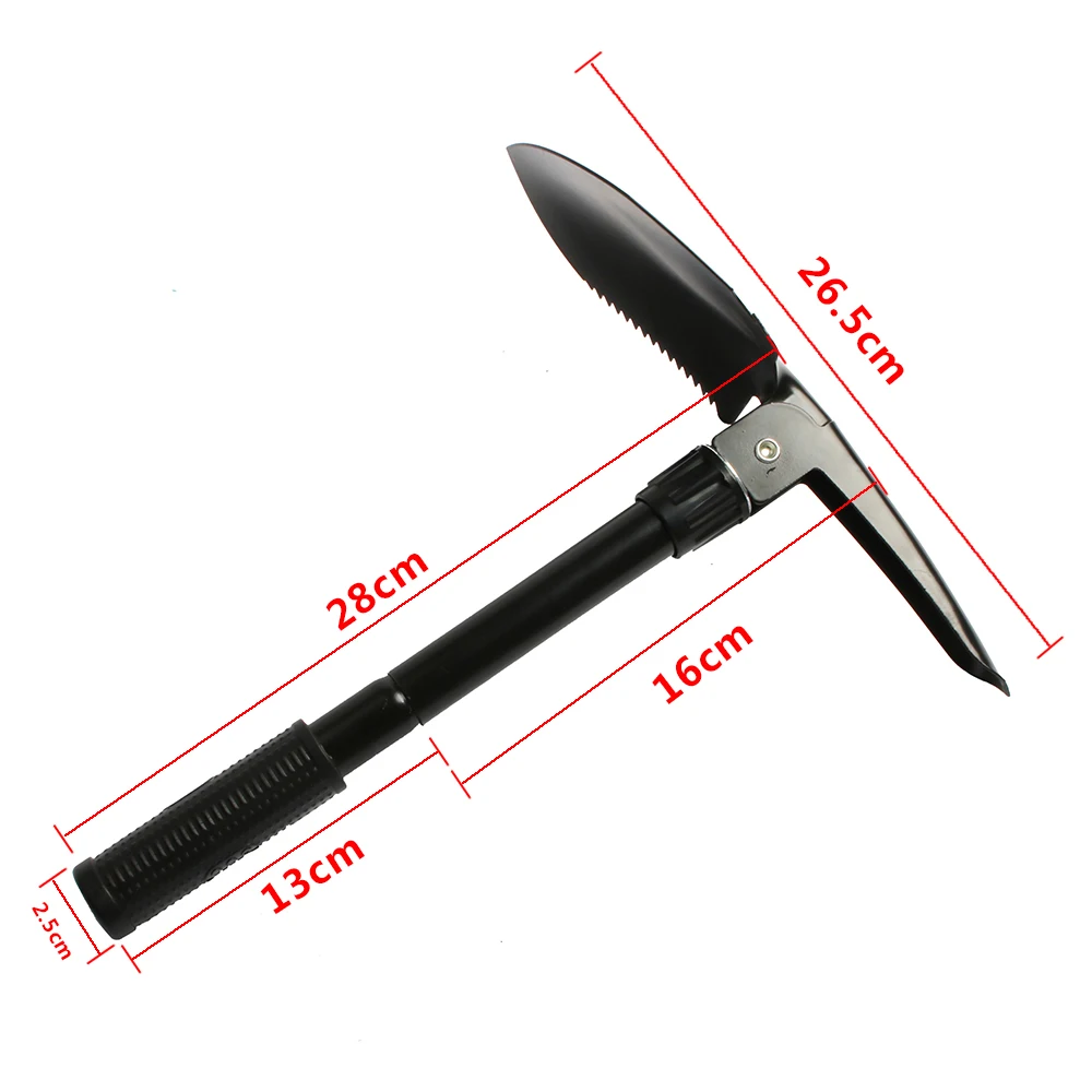 Multi-function Camping Shovel Military Portable Folding shovel Survival Spade Trowel Dibble Pick Emergency Garden Tool