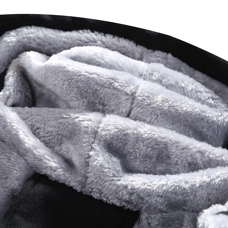 Riinr Men Set Fashion Winter Tracksuits Fleece Lined Hoodies Sweatshirt + Pants Track Suit Mens Hoodie Sporting Suits