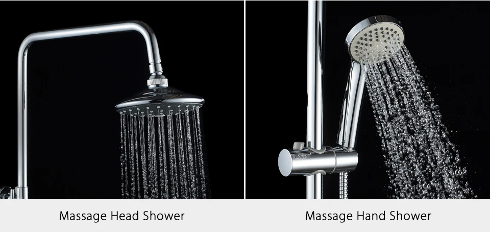 Accoona хромированный душ кран настенный дождь горячей и холодной смесителя в Ванная комната дождь Насадки для душа ручная насадка для душа A8392