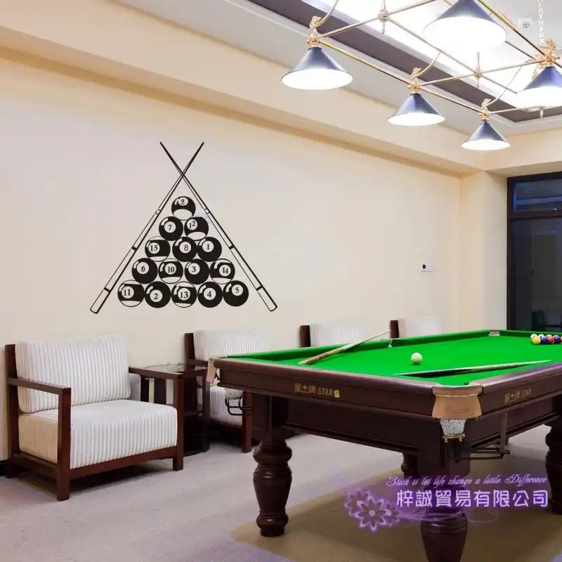Billiards Sticker Snooker Decal Posters Vinyl Wall Decals Decor