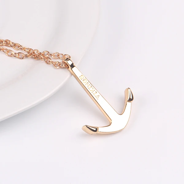 2015 Fine Jewelry Gold &Silver Anchor Necklaces & Pendants Power