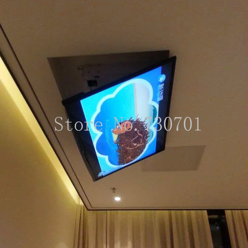 Выворот моторизованный Электрический Потолочный Led lcd tv ТВ кронштейн для