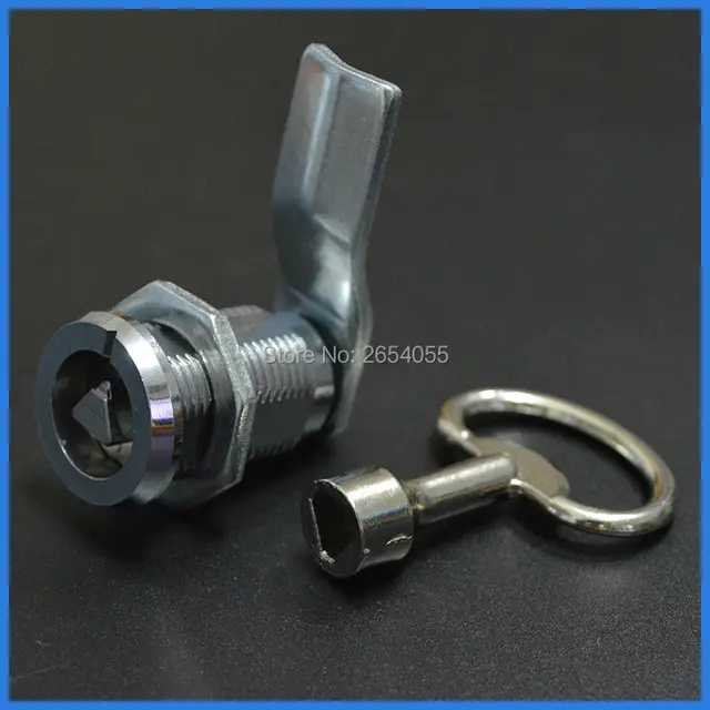 10 pcs 31mm and 37mm adjustable length triangle key cam lock metal box