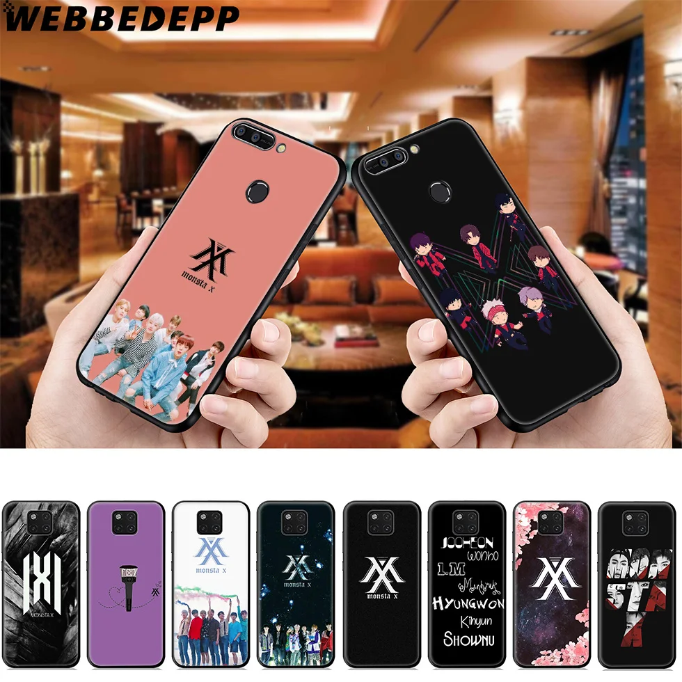 Мягкий чехол WEBBEDEPP Monsta X Bands для Huawei Mate Honor 20 6A 7A 7C 7X 8 9 9X 10 View Lite Pro 30 |