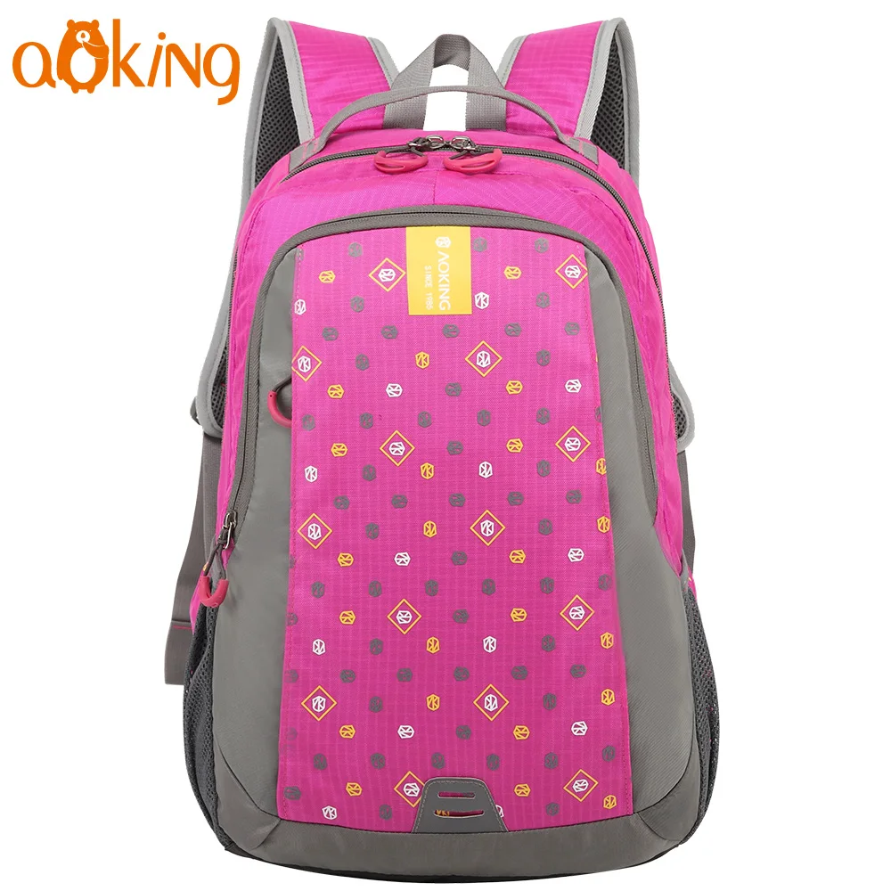 

Aoking Preppy Style School Backpacks For Teenagers Large Capacity with Reflective Strip for Journey Trip Beautiful Schoolbags