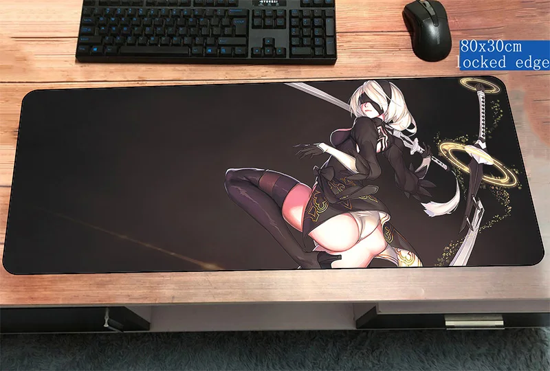 

NieR Automata pad mouse 800x300x2mm pads to mouse notbook computer mousepad anime gaming padmouse gamer keyboard mouse mats
