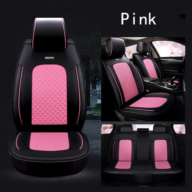Leather car seat cover automotive seats covers for toyota wish vitz aygo lc200 yaris fortuner