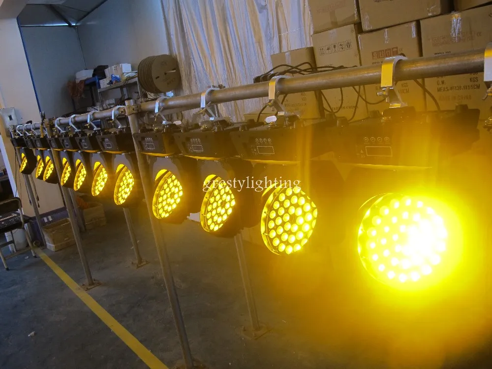 Clube do Partido 2 Pçs e lote Free Grátis 36 Pcs Rgbway Led Moving Head Wash Iluminação Cénica dj Móvel Zoom Cabeça Luz 6 Cor Mudar Salão 14 2 pçs lote free grátis 36 pcs