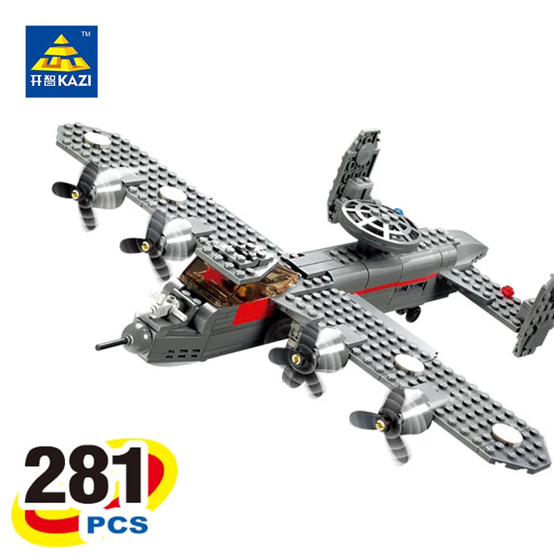 KAZI Military Reconnaissance Aircraft Building Block Set 281pcs 3D Construction Plastic Boy Children Toys Compatible Lepin 84007 boys-construction-set : image KAZI Military Reconnaissance Aircraft Building Block Set 281pcs 3D Construction Plastic Boy Children Toys Compatible Lepin 84007 boys-construction-set