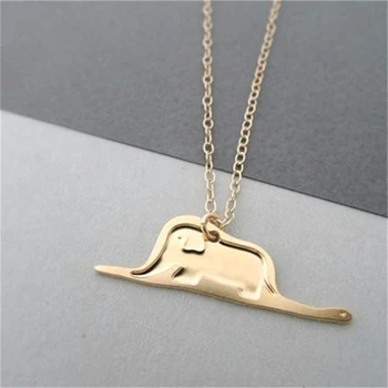 

30pcs/lot Cute Animal Necklace Jewelry Cute Elephant Necklace Like a hat.Little Prince Fairy Tale Elephants In The Python Belly.