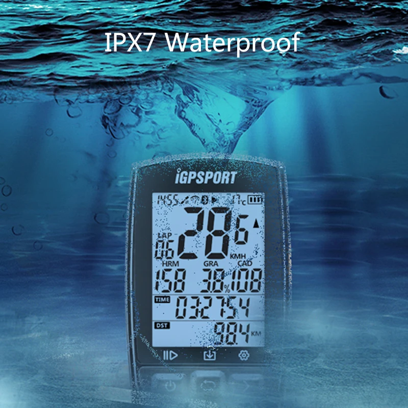 Велосипедный компьютер i GPS PORT IGS50E беспроводной IPX7 водонепроницаемый цифровой