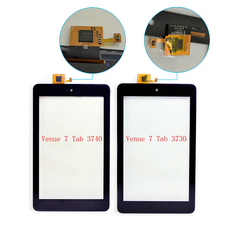 

Gpadparts For Dell Venue 7 T01C Tablet 3740 3730 Touch screen digitizer glass lcd sensor Panel