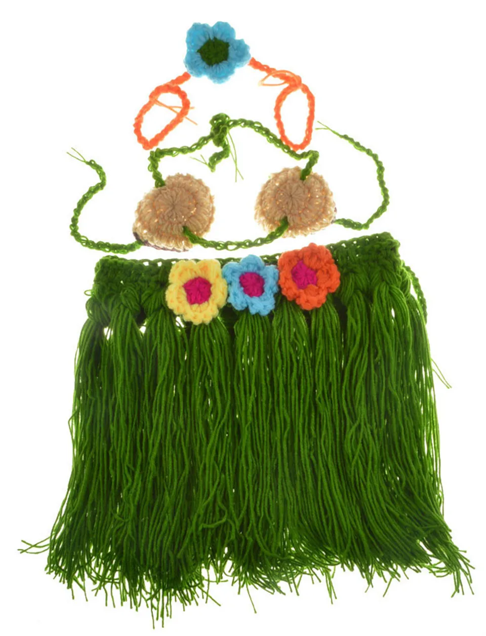 Вязаная крючком юбка HULA для новорожденных девочек реквизит фотосъемки комплект