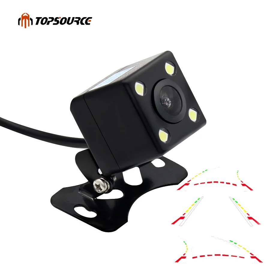

TOPSOURCE Dynamic Rear View Camera 170 Night vision Waterproof Advanced Dynamic Parking Track Car Back Reverse CCD