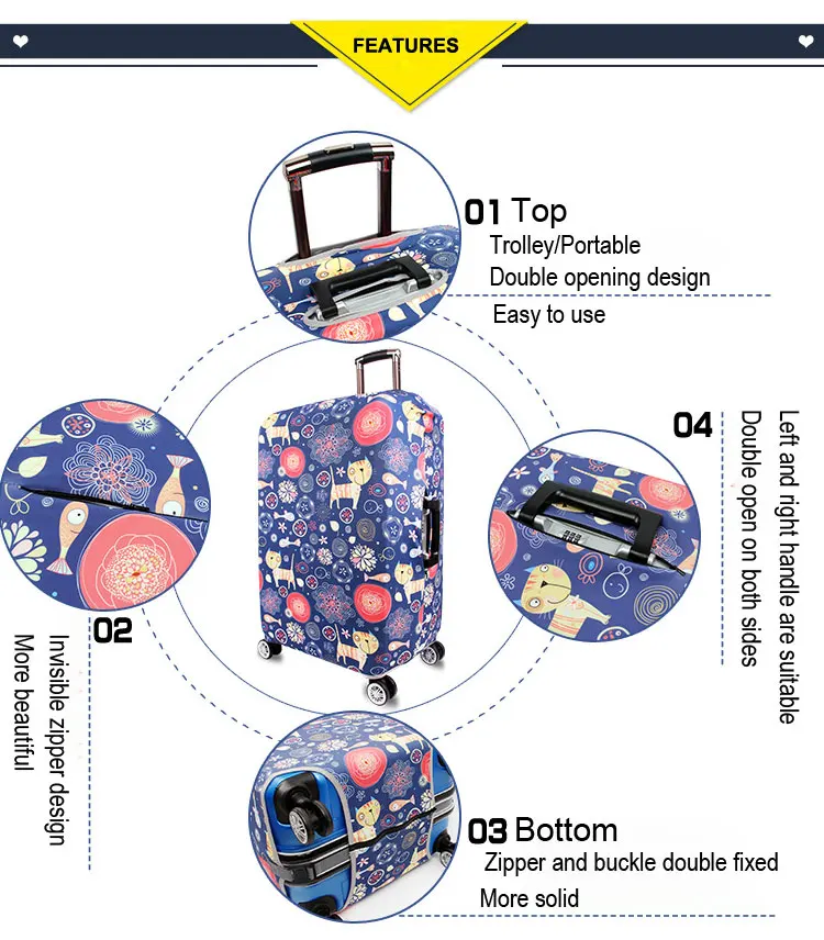 QEHIIE Чемодан чемодан эластичная защитная крышка, троллейбус случае колпак, для 18-32 дюймов багажник случае Обложки, 2018 дорожные аксессуары