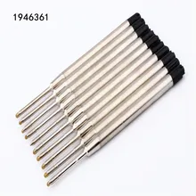 Заводские магазины 10 шт черный стержень для шариковой ручки офисные школьные канцелярские принадлежности