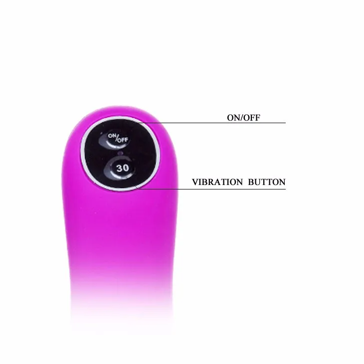  Bonito amor doble Dophin recarga 30 velocidades remoto inalámbrico G punto Clitoris vibrador diseña