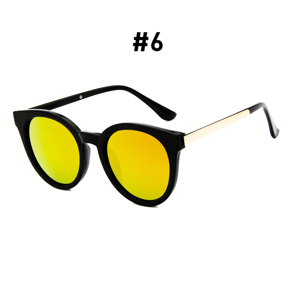 VIVIBEE, лучший выбор, прозрачные розовые женские солнцезащитные очки, Овальные, стильные, женские солнцезащитные очки, уникальные, брендовые, дизайнерские, UV400, солнцезащитные очки - Цвет линз: 6 Black Yellow