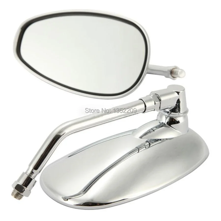 Buy MOTORCYCLE CHROME 10mm REARVIEW MIRRORS SIDE