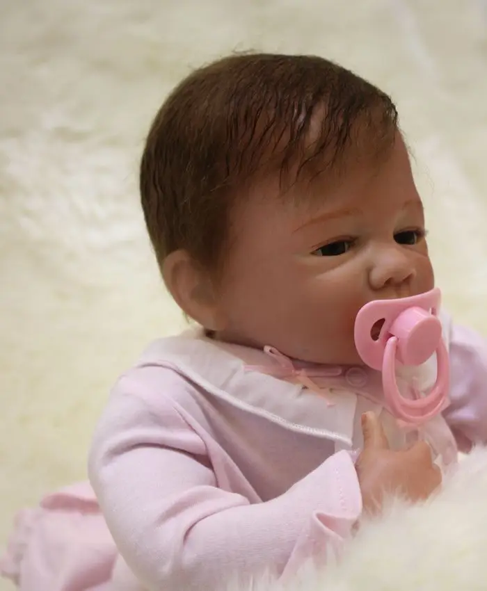 Белое платье принцессы Reborn Baby Doll 20 дюймов силиконовые перерожденные куклы 50 см