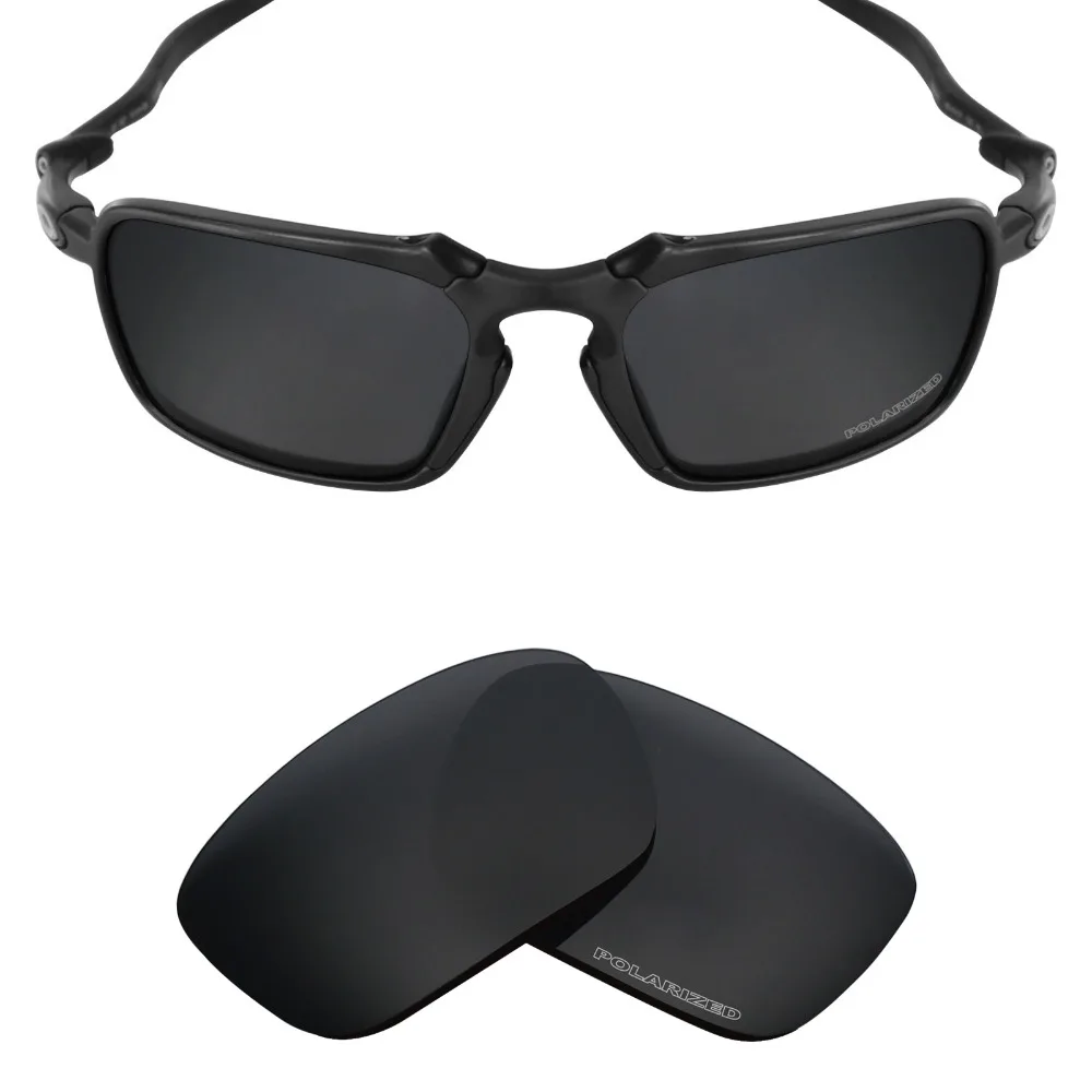Mryok+ POLARIZED Resist SeaWater Replacement Lenses for Oakley Badman Sunglasses Stealth Black