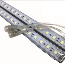 Водонепроницаемый IP68 50 см 36 LED 5050 SMD Водонепроницаемый трудно жесткая полоса кабинет бар свет DC12V x 50 шт