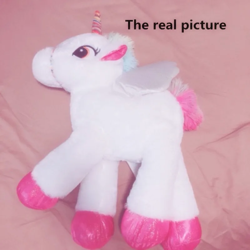 Горячий милый большой единорог плюшевый Детская игрушка Детские куклы Розовый Единорог Мягкий чучело лошадь детские игрушки друзья подарки на день рождения