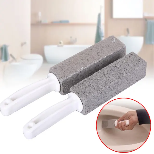 2pcs Practical Water Toilet Bowl Pumice Stone Cleaner Brush Wand 2pcs Practical Water Toilet Bowl Pumice Stone Cleaner Brush Wand Household