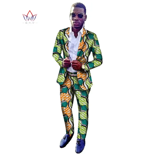 2018 Customized 2 Pieces Pants Suits Traditional Africa Style Suit Men ...