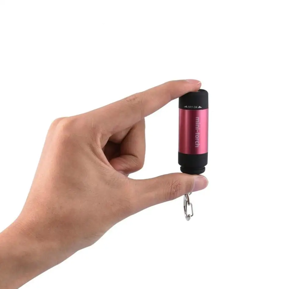 MUQGEW led light usb charg 0,3 Вт 25Lum портативный светодиодный мини-фонарик USB Перезаряжаемый брелок Белый Мини светодиодный фонарь - Испускаемый цвет: Red