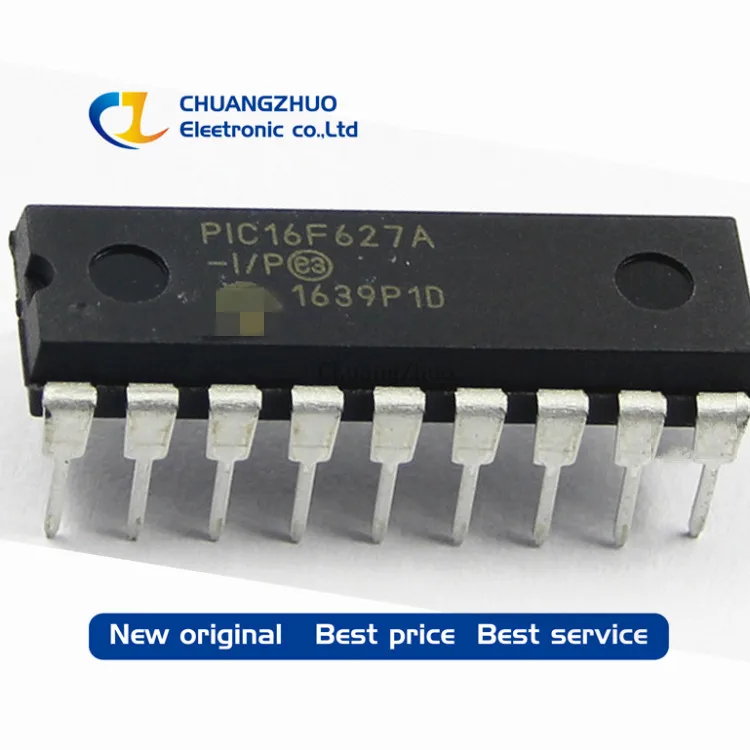 

10pcs/lot New original PIC16F627A-I/P PIC16F627A MCU 8BIT 1.75KB FLASH 18DIP