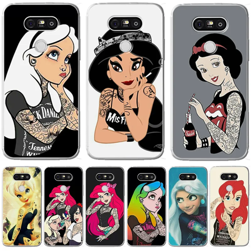 

Luxury For LG G 4 5 6 Q 6 8 K 4 7 8 10 2017 X power 2 screen Elf mermaid white snow princess Cover Case Silicone Coque Etui