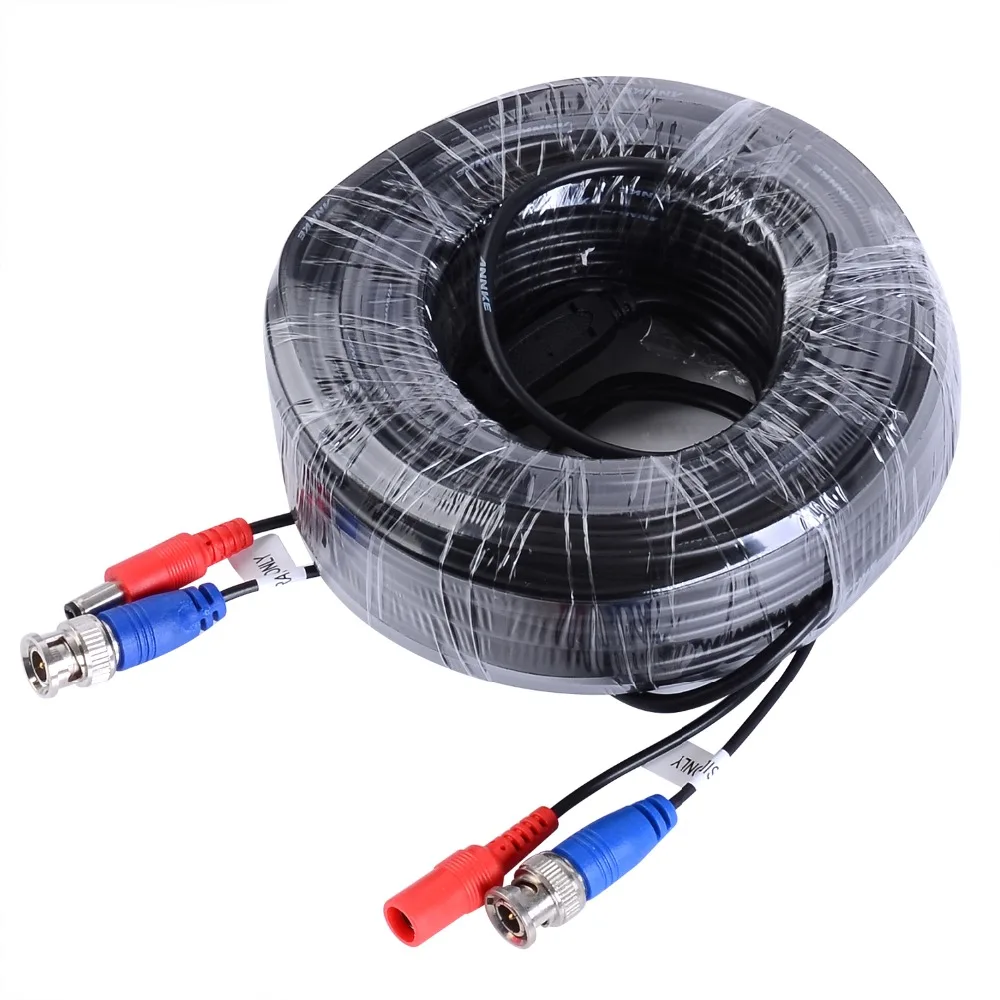 ANNKE 4 pcs Packed White/Black color 30M /100 Feet BNC DC Plug Video Power Cable CCTV Camera DVR Security Surveillance System ANNKE 4 pcs Packed White/Black color 30M /100 Feet BNC DC Plug Video Power Cable CCTV Camera DVR Security Surveillance System