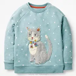 Новинка 2019 свитер худи наивысшего качества, 100% из хлопковой махровой ткани, Детская верхняя одежда для маленьких девочек, одежда для