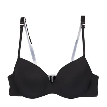 

Fashion Solid Soft Bra Seamless Sexy Back Buckle Bralette Bra Push Up Underwear Female Small Chest Bra 3/4 Cup Spring Summer