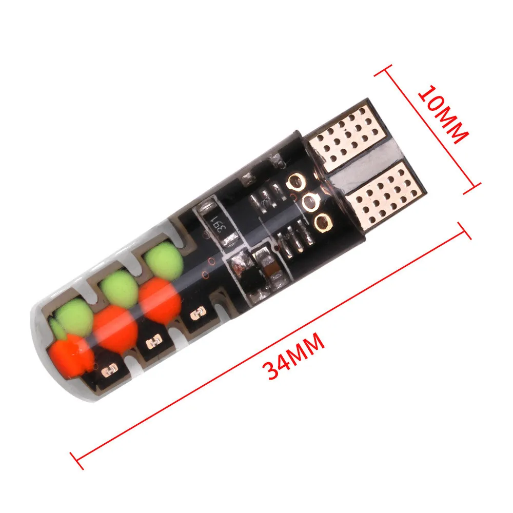 Новые универсальные автомобильные RGB Led T10/W5W/194 RGB 6smd габаритные огни красочные Многомодовые автомобильные лампы с пультом дистанционного управления