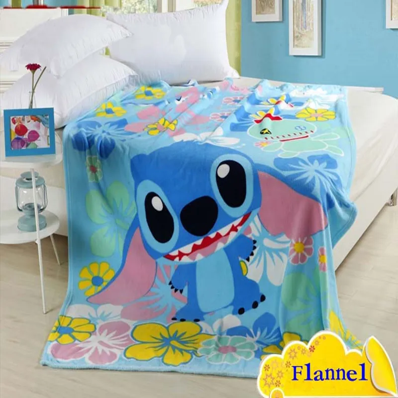 Mary Cat Home Textile Cartoon Blanket for Kids Gift Doraemon Stitch Coral Fleece Blanket Throw on Bed Sofa Boys 150*200cm Queeen
