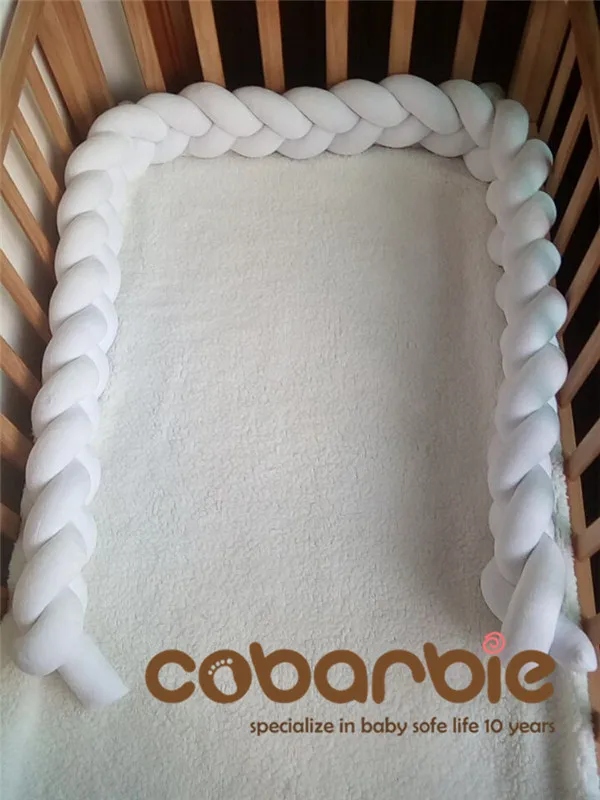 200 cm Baby Braided Crib Bumpers Knot Pillow Cushion,Nursery bedding,cot room dector 200 cm Baby Braided Crib Bumpers Knot Pillow Cushion,Nursery bedding,cot room dector